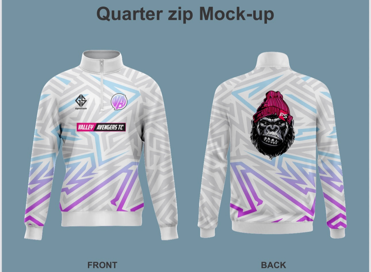 VA Club 1/4 Zip White