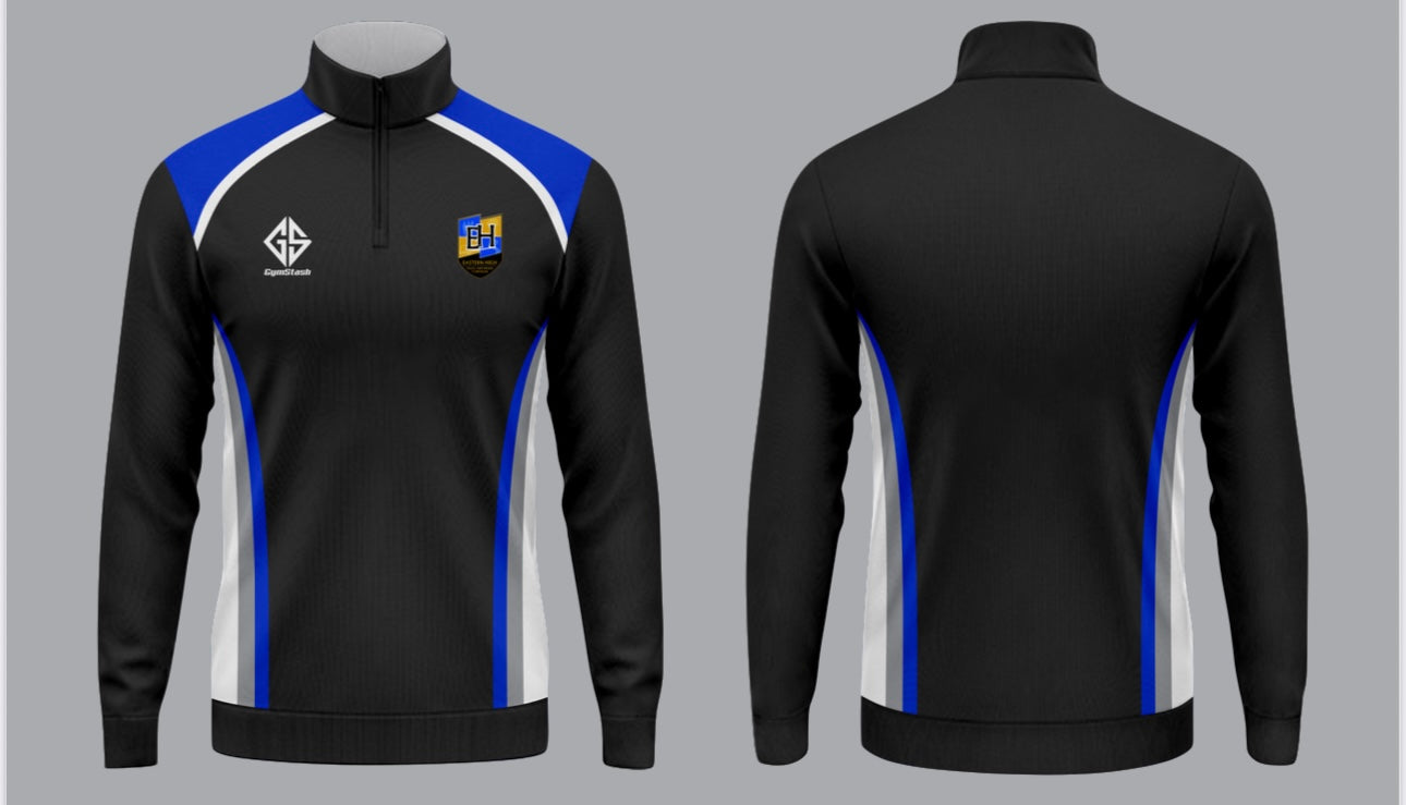 Male fit Eastern High GCSE PE 1/4 Zip
