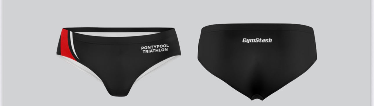 Pontypool Triathlon Swim Trunks Black 3