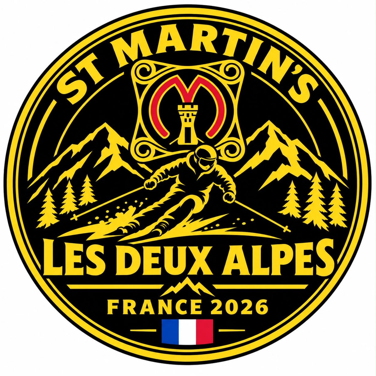 Skiing 2026 Les Deux Alpes Hoodie