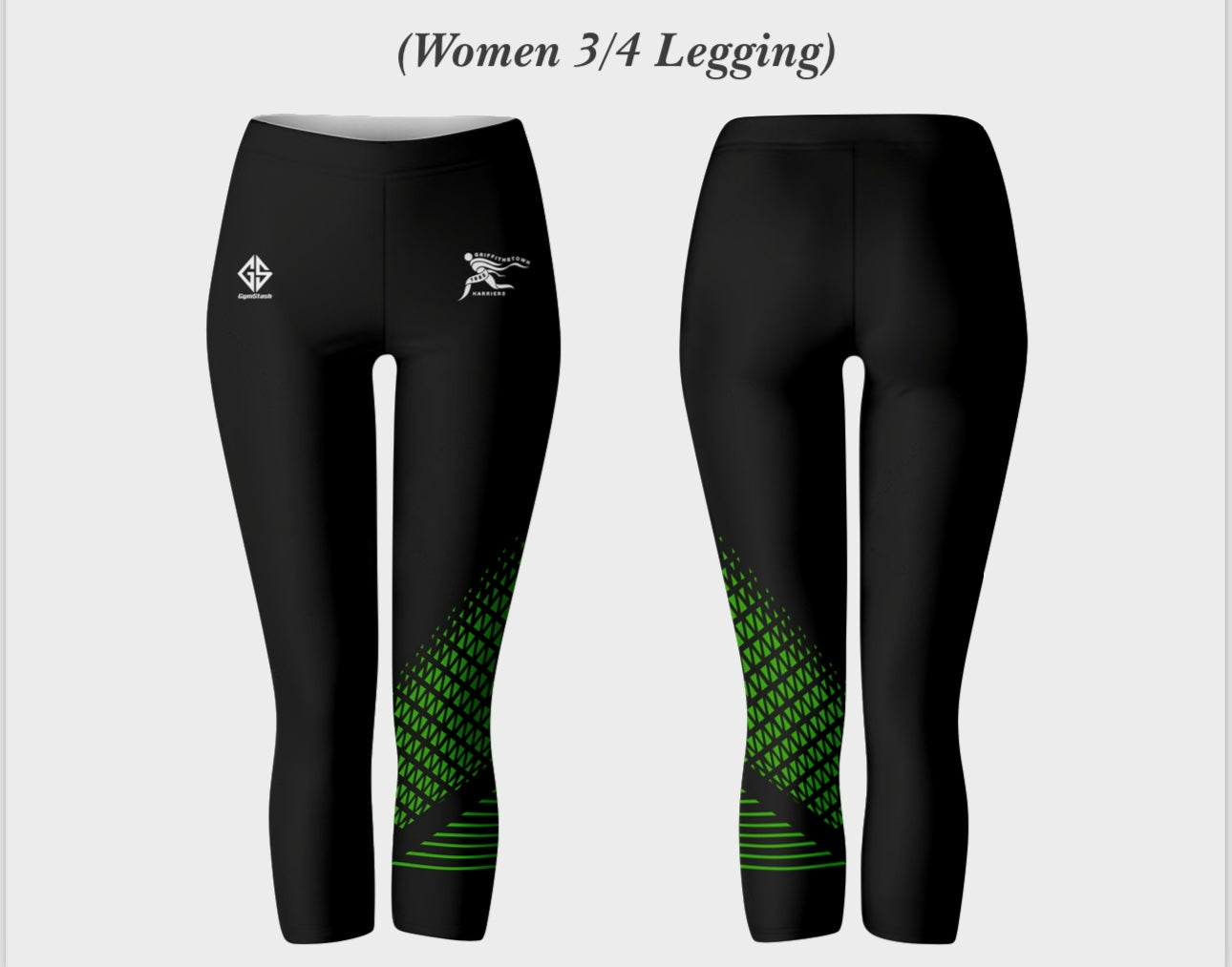 Harriers Club sublimated 3/4 leggings