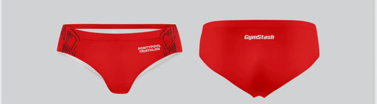 Pontypool Triathlon Swim Trunks Red 2