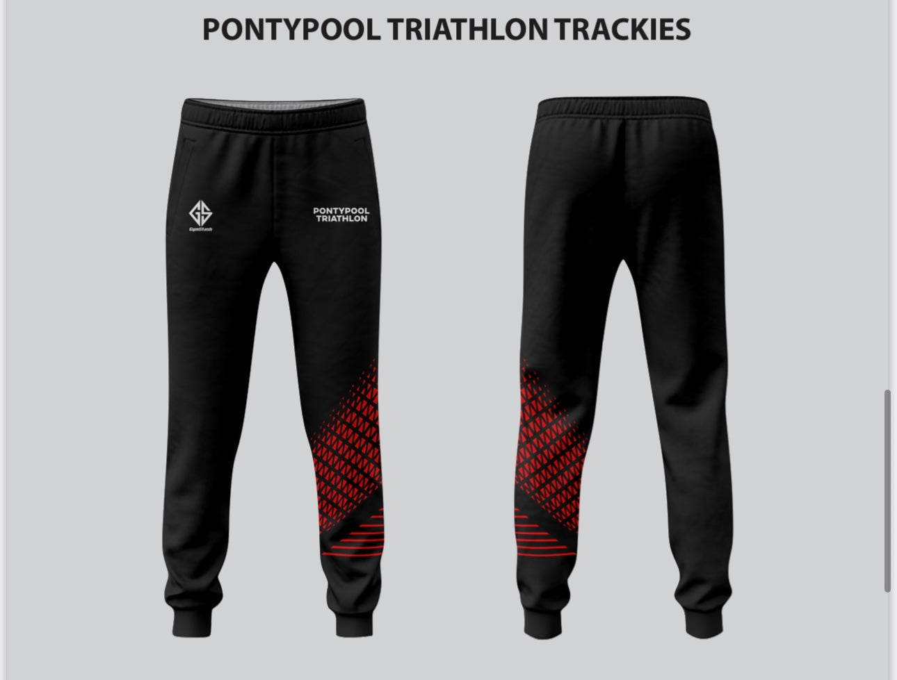Pontypool Tri Club Trackies