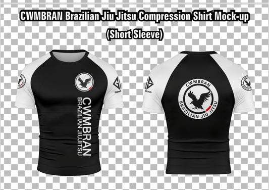 Compression Top Cwmbran Jiu Jitsu Club sublimated T shirt