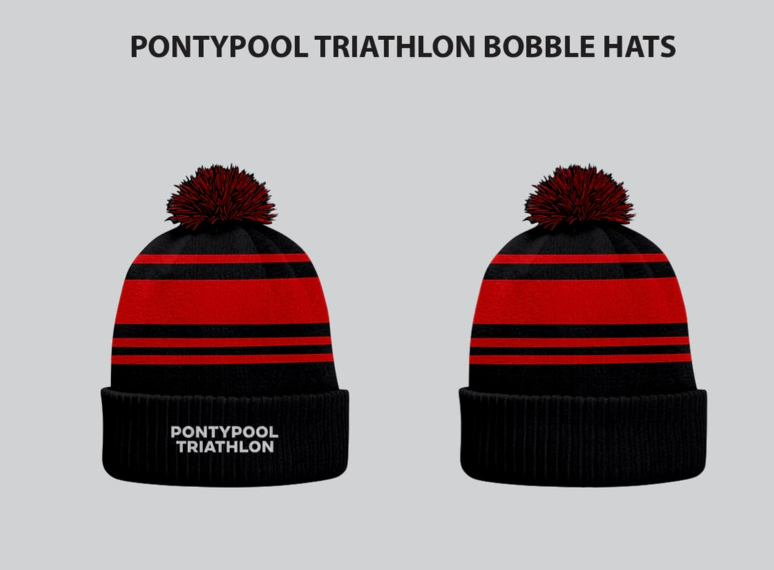 Pontypool Tri Bobble Hat Version 1