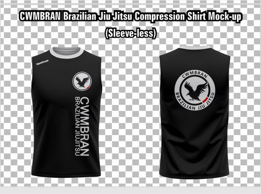 Compression Top Cwmbran Jiu Jitsu Club sublimated No sleeve
