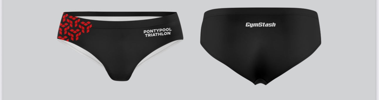 Pontypool Triathlon Swim Trunks Black 1