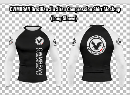 Compression Top Cwmbran Jiu Jitsu Club sublimated Long Sleeve T