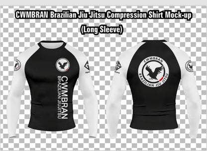 Compression Top Cwmbran Jiu Jitsu Club sublimated Long Sleeve T