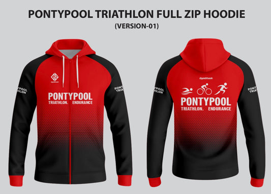Alternate Zipped Pontypool Tri Club Hoodie