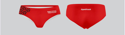Pontypool Triathlon Swim Trunks Red 3