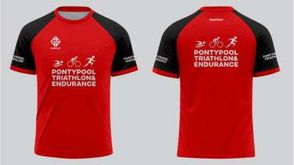 Red Pontypool Tri Club T