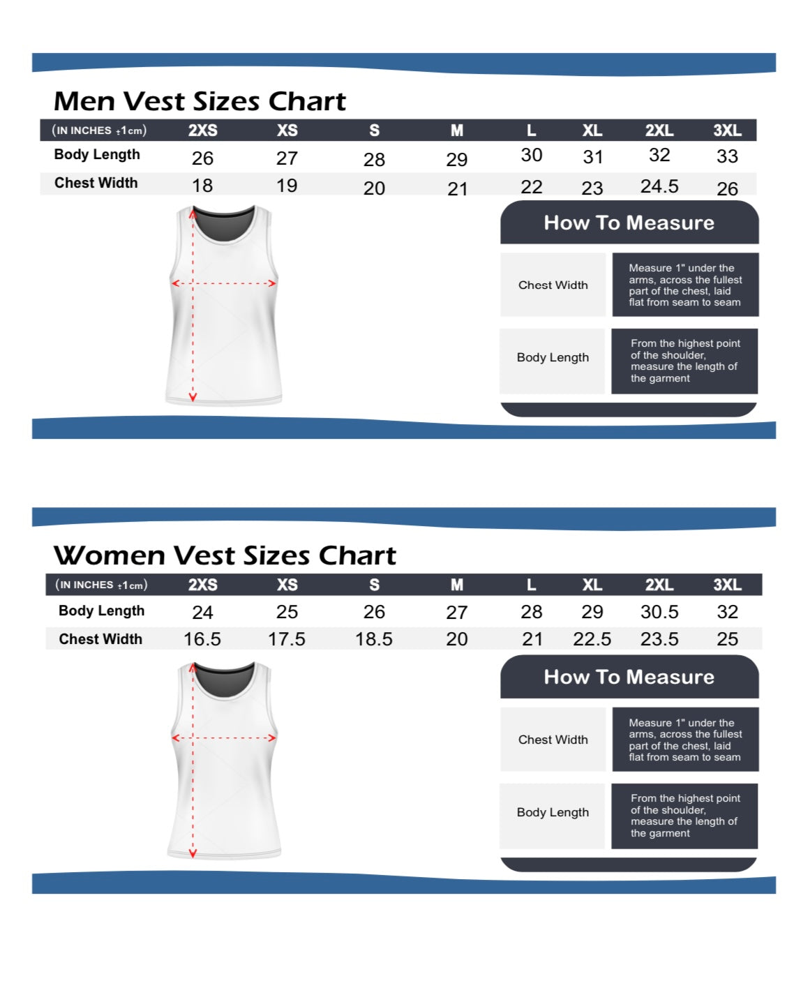 Female Netball Playing Vest (only)