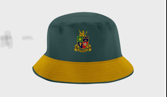 Childrens Bucket Hat All Green top